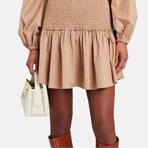 A.L.C. Kora Smocked Mini Dress size 6-D12 - Picture 3 of 6